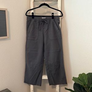 LOFT grey linen lounge pants